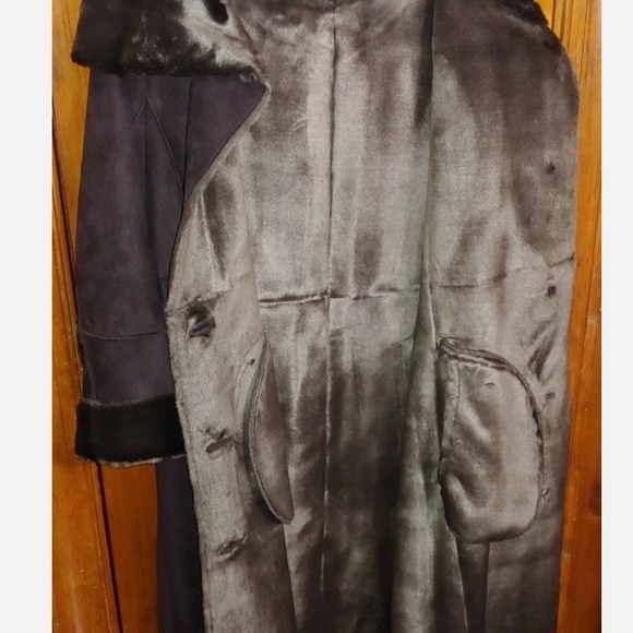 Calvin Klein Chocolate Trench Coat - Picture 5 of 9